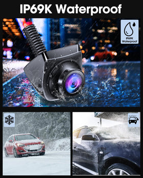 Jansite backup camera with RCA connection for broad vehicle compatibility