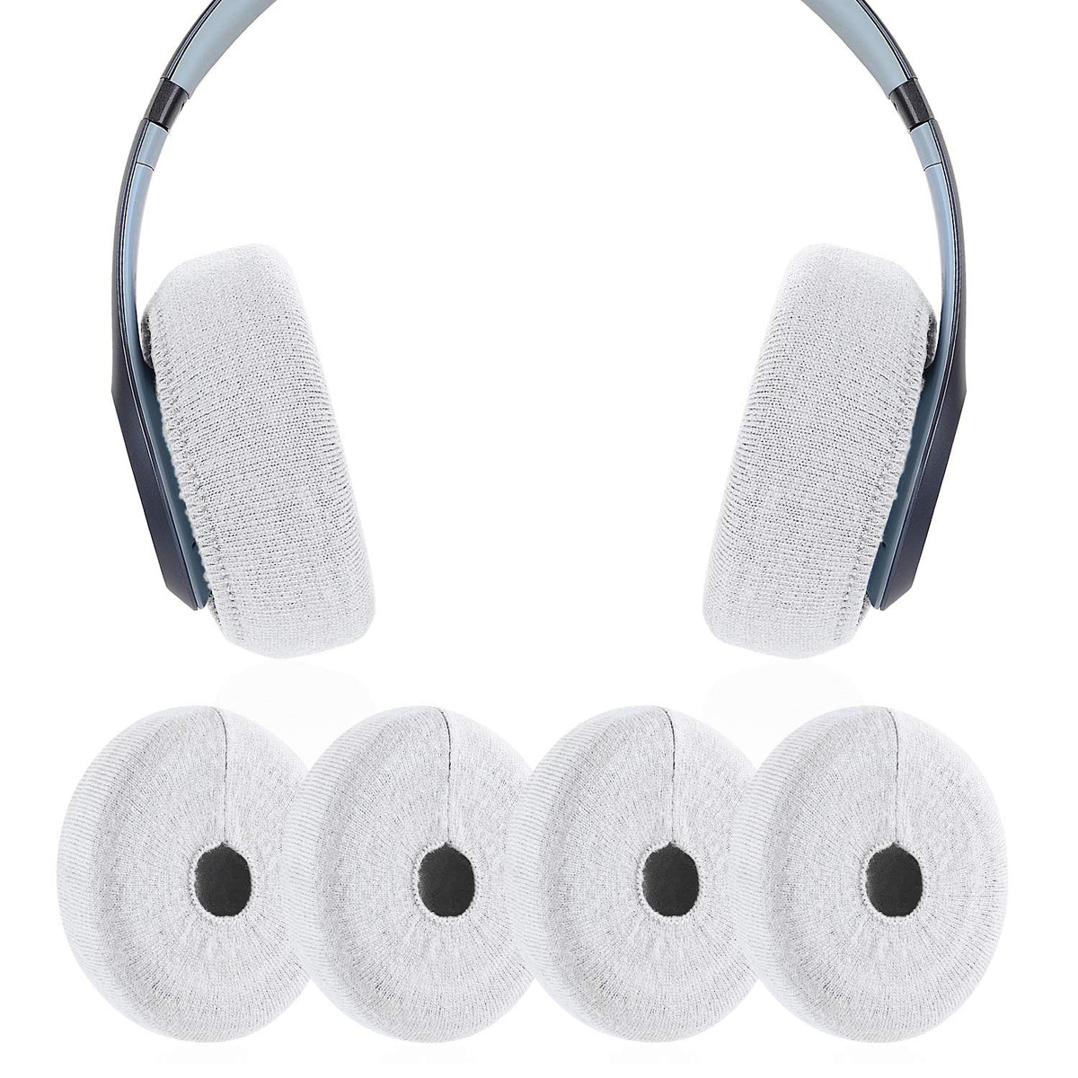Jarmor earpads sweater cover white packaging protects and stores the kit
