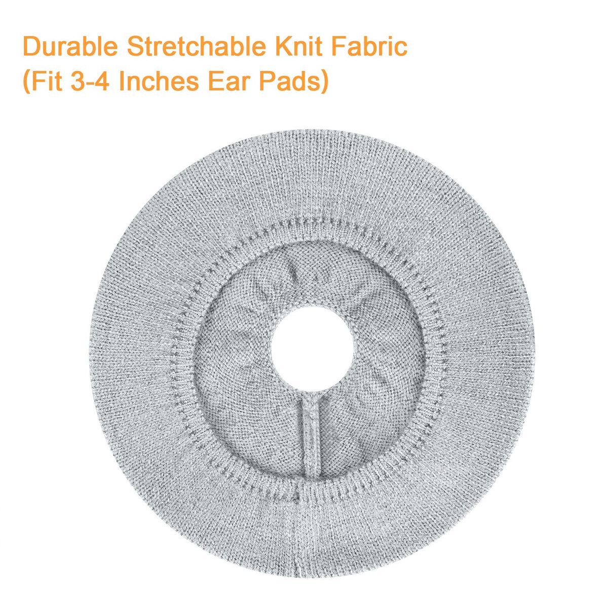 Jarmor stretch-knit earpad cover fits 3-4 inch cushions with durability.