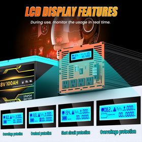 JARXIOKE LCD display close-up shows status at a glance for easy monitoring.