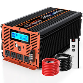 JARXIOKE 5000W inverter front view highlights robust housing and airflow for reliability.
