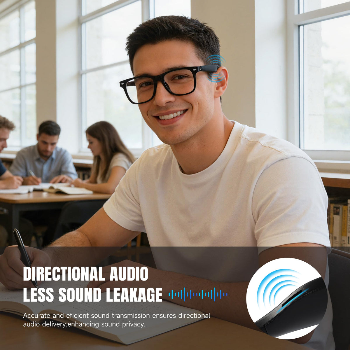 JASPIN blue light blocking lenses close-up highlighting eye protection and screen comfort