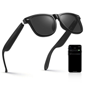 JASPIN BT Smart Glasses front view open-ear design for immersive audio while staying aware
