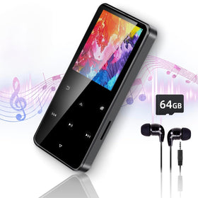 Jawploy 80GB MP3 Player with Bluetooth for wireless listening on the go