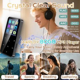 Jawploy Bluetooth connectivity enables wireless listening and easy pairing.