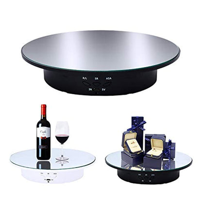 JAYEGT rotating display stand showcases jewelry with smooth 360-degree rotation for product photos