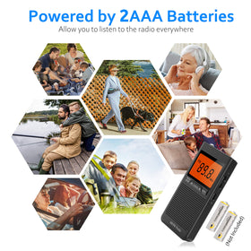 Jazmm compact radio offers lightweight design ideal for travel.