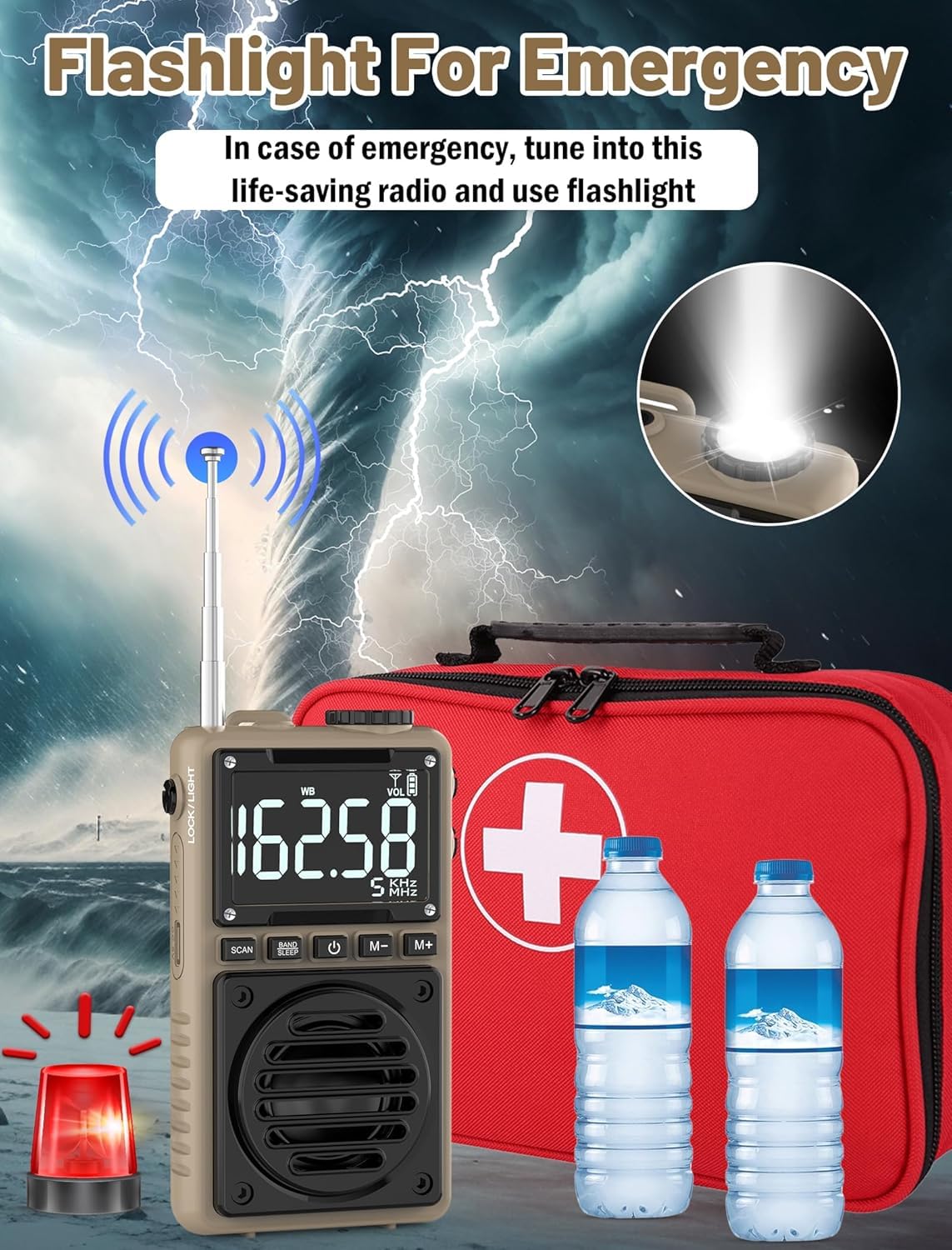 Jazmm digital AM FM weather radio ideal for jogging and travel.