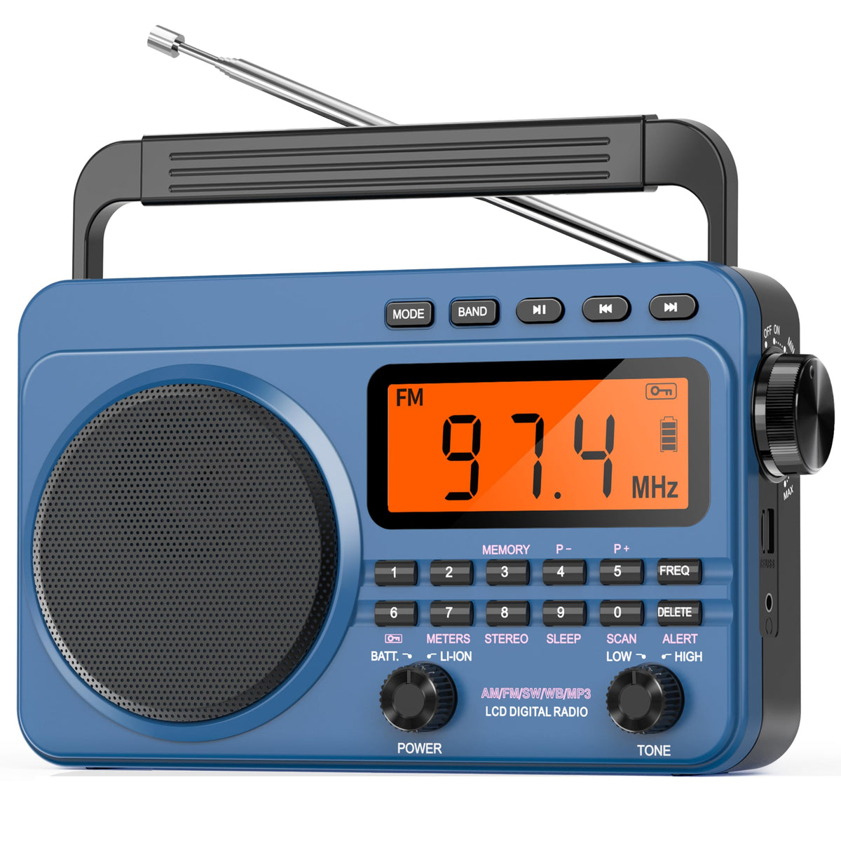 Jazmm front panel showing buttons and tuner for easy operation