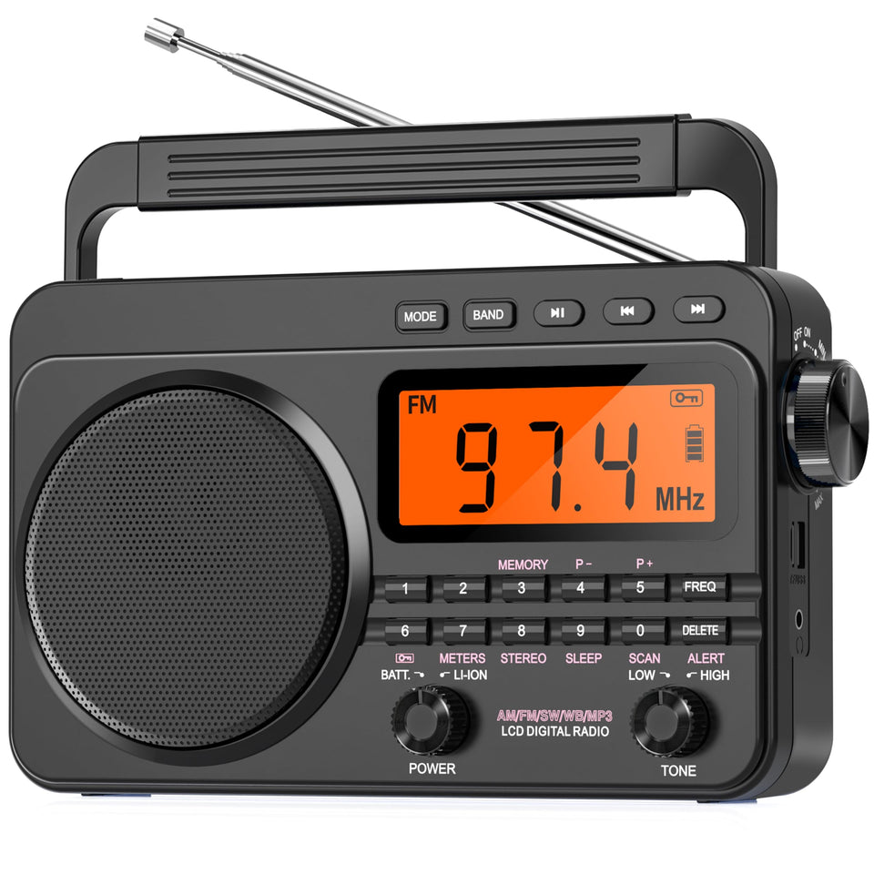 Jazmm front panel view showing controls and speaker for clear operation