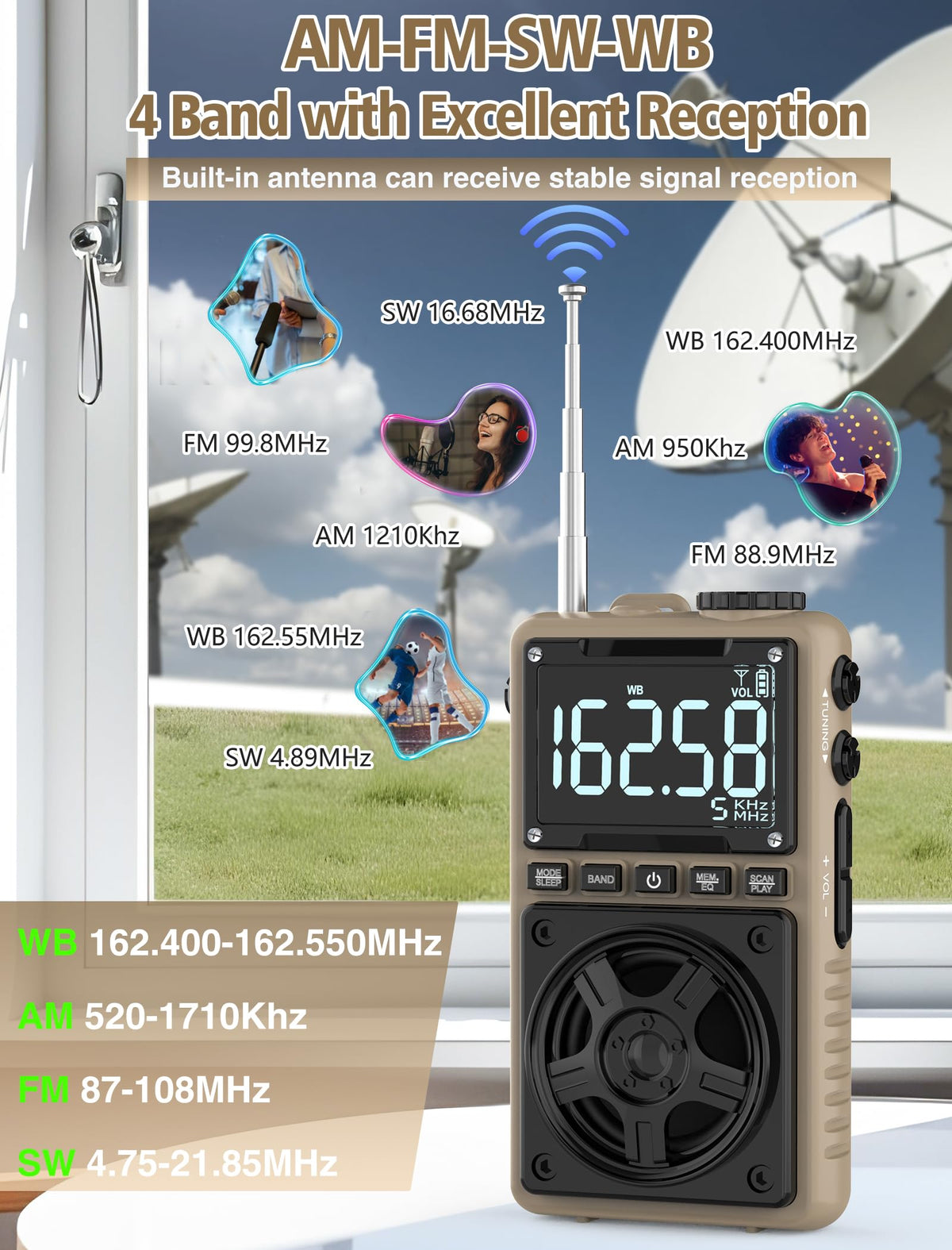 Jazmm held in hand to show pocketable size and portable convenience