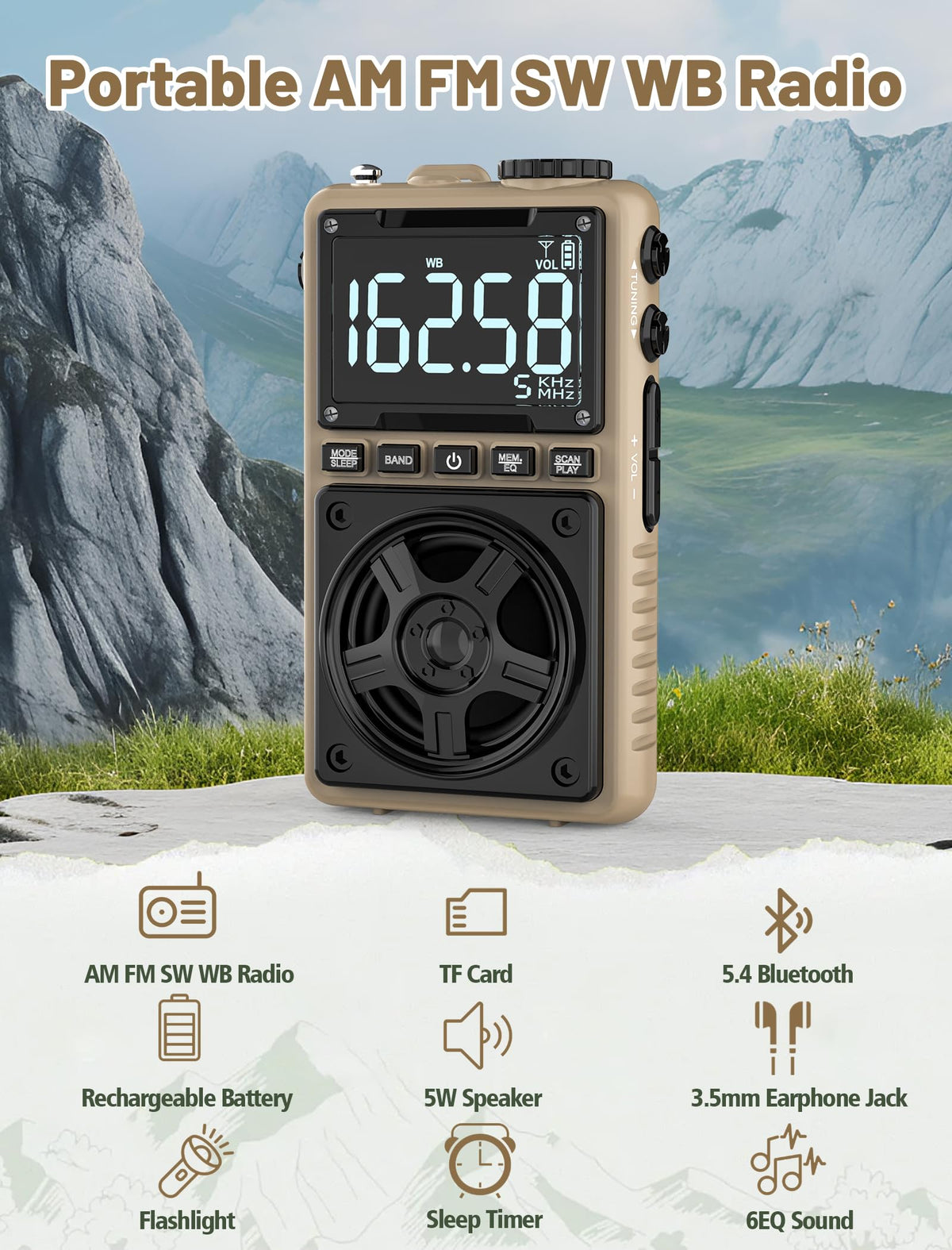 Jazmm speaker close-up highlighting 5W output for clearer sound