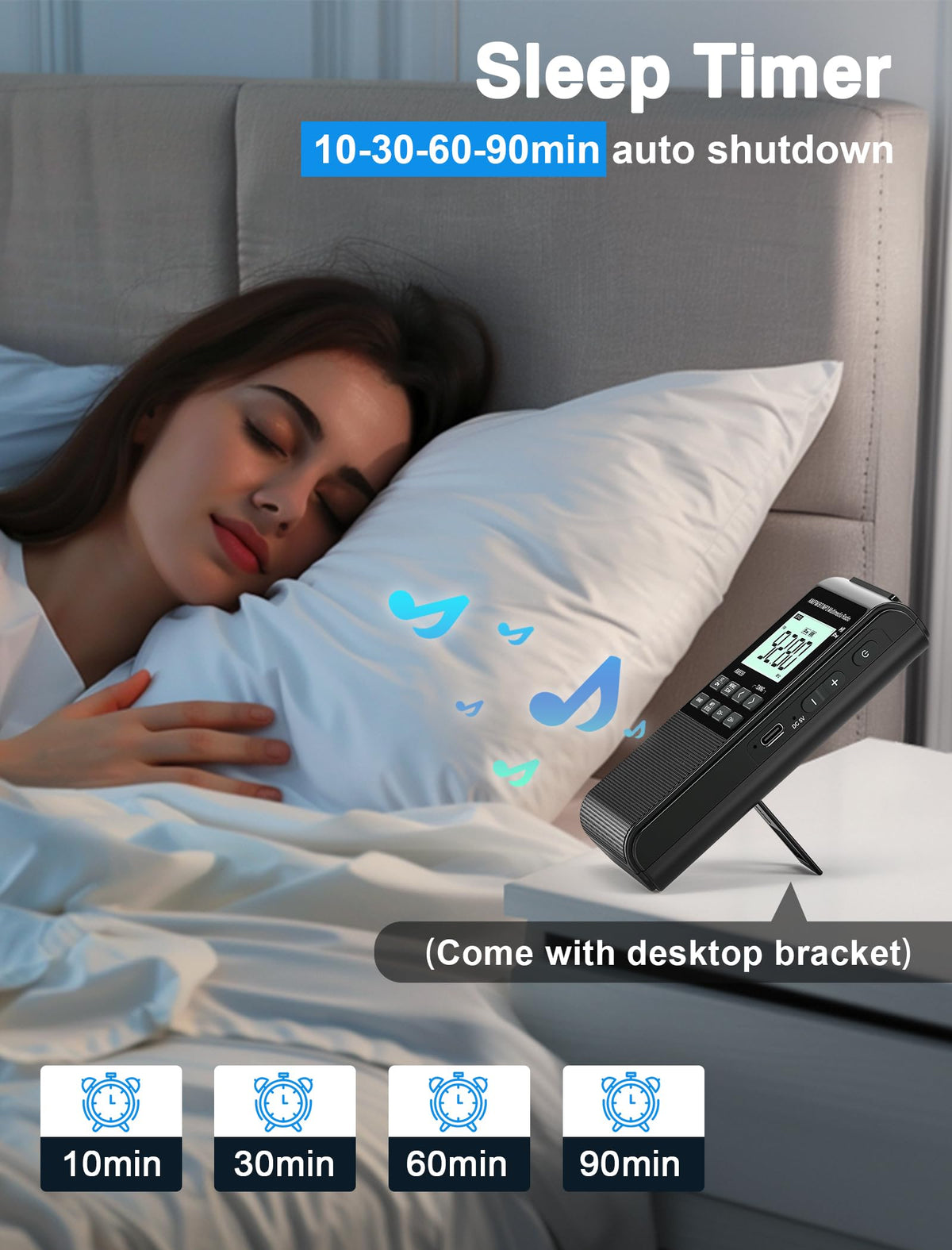 Jazmm Pocket Radio compact design with wrist strap for portability