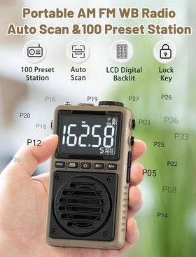 Jazmm device featuring a stereo earphone jack for private listening.