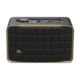 JBL Authentics 200 automatic self-tuning for optimal sound.