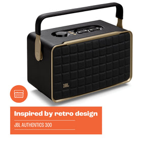 JBL Authentics 300 back ports, easy connectivity and tidy setup
