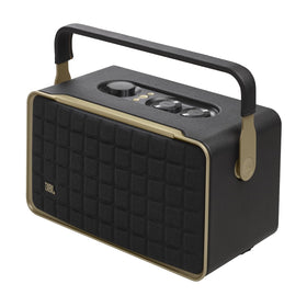 JBL Authentics 300 front grille view, premium stereo aesthetics for immersive home listening