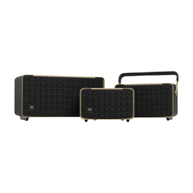 JBL Authentics 300 in use in living room for ambient party sound