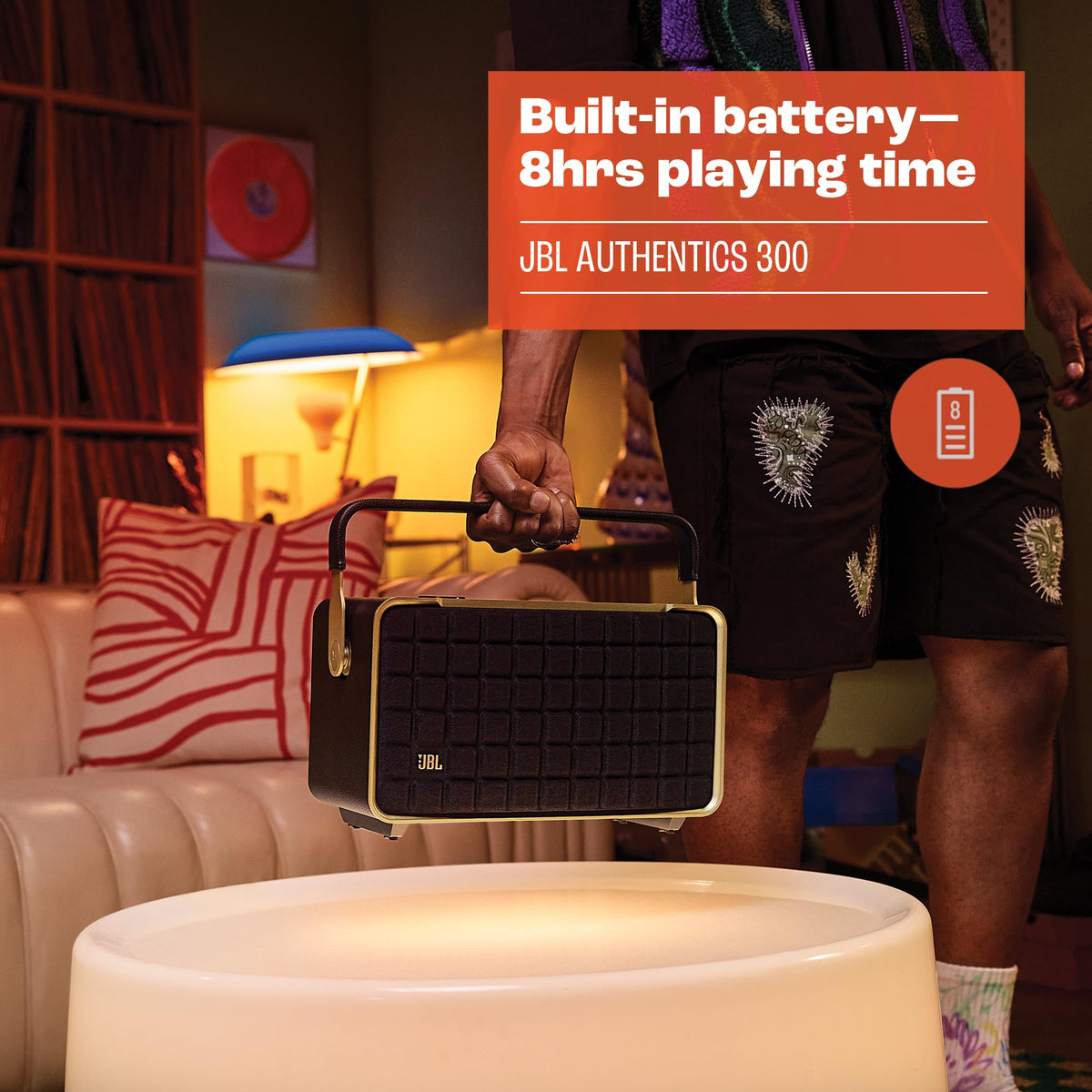 JBL Authentics 300 multi-room setup for synchronized music across home