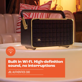 JBL Authentics 300 Wi-Fi streaming, AirPlay and Chromecast built-in for seamless listening