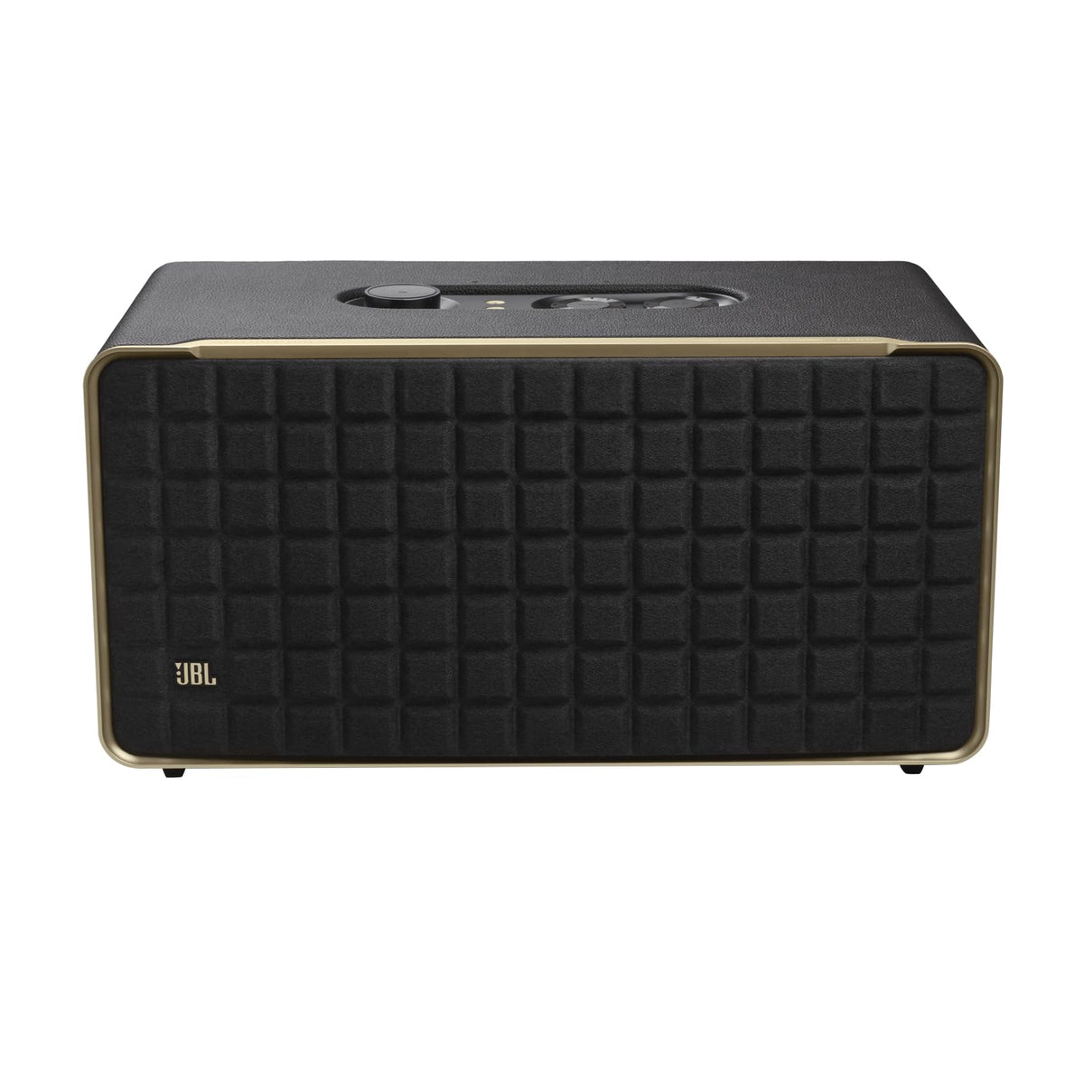 Recycled materials packaging for JBL Authentics 500 highlights eco-friendly design.