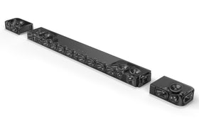 Detachable surround speakers placed behind seating for immersive sound using JBL Bar 1300XMK2