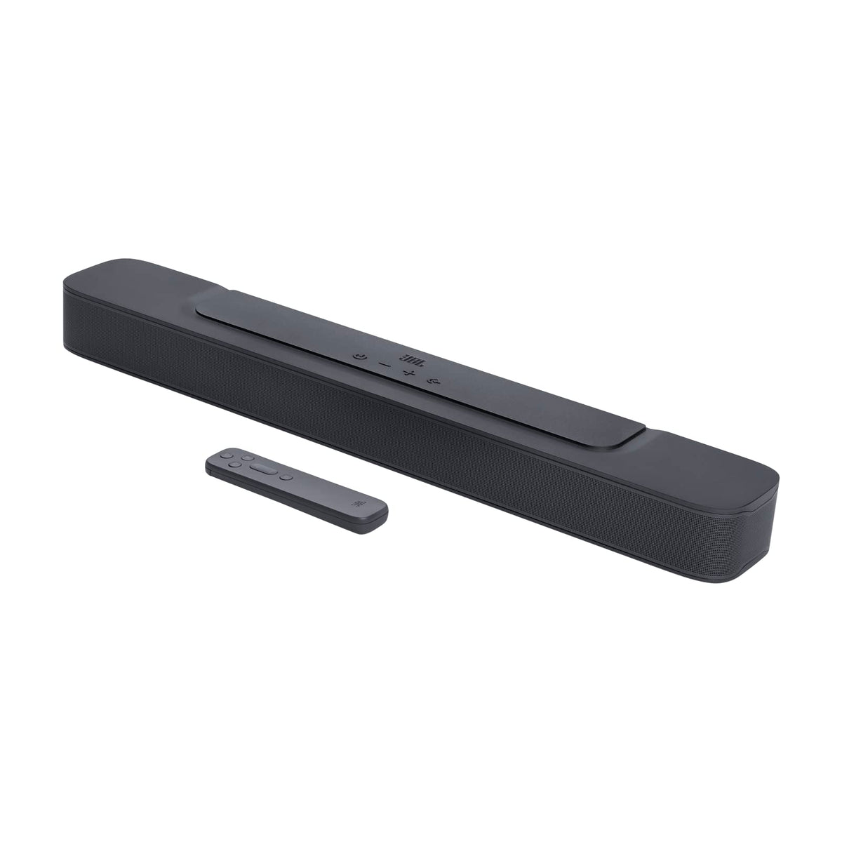 JBL Bar 2.0 MK2 soundbar front view with compact under-TV placement