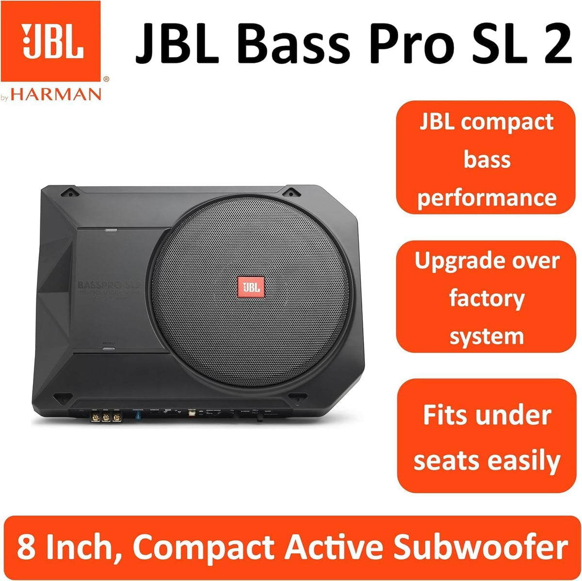 JBL Bass Pro SL2 box contents support quick setup and secure mounting.