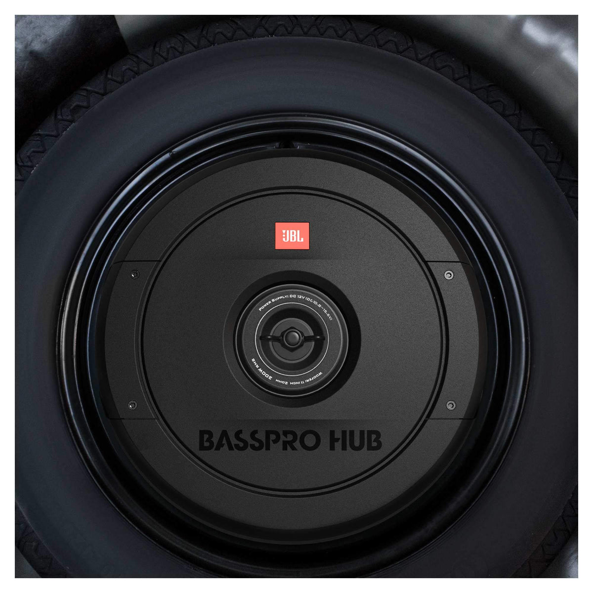 JBL BassPro Hub compact depth by height for easy fit.