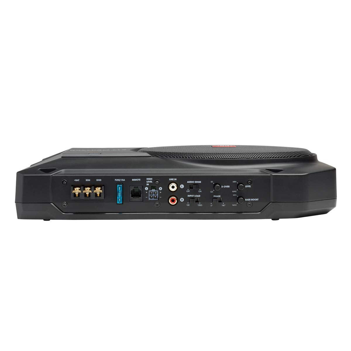 JBL BassPro SL2 installed under seat demonstrates compact integration