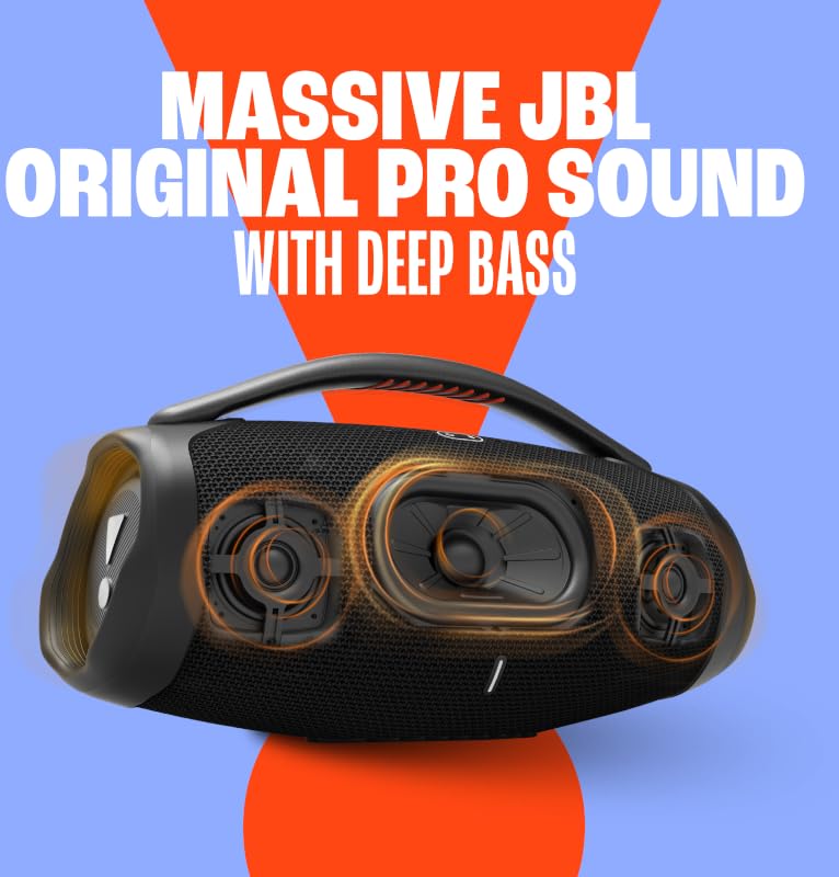 JBL Boombox 3 battery-24h supports all-day playback for outdoors
