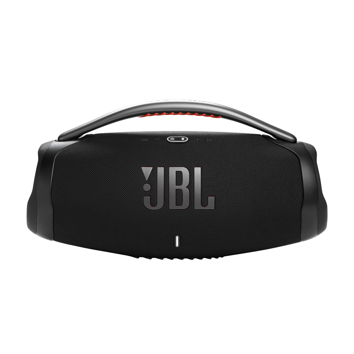 JBL Boombox 3 orange silicone grip adds visible style and secure grip