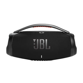 JBL Boombox 3 orange silicone grip adds visible style and secure grip