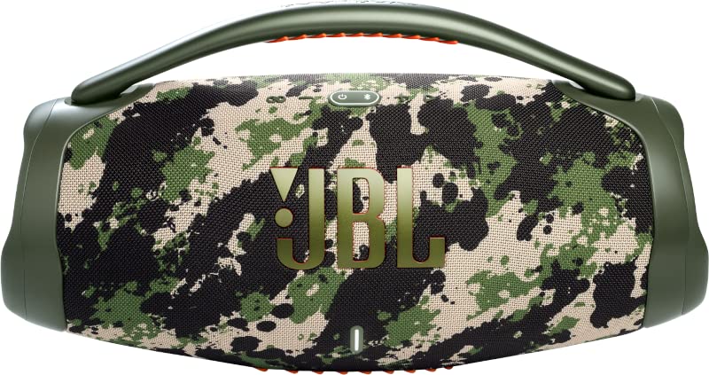 JBL Boombox 3 waterproof fabric demonstrates durable, dustproof texture for outdoor events.