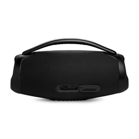 JBL Boombox 3 Wi-Fi subwoofer and drivers delivering deep bass.