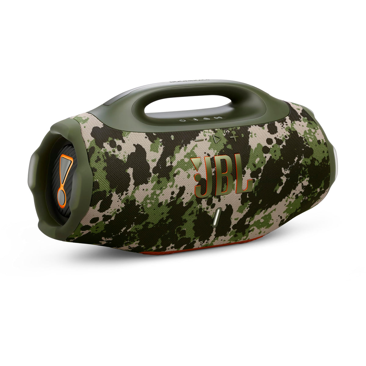 JBL Boombox 4 displaying massive Pro Sound and deep bass for outdoor parties.