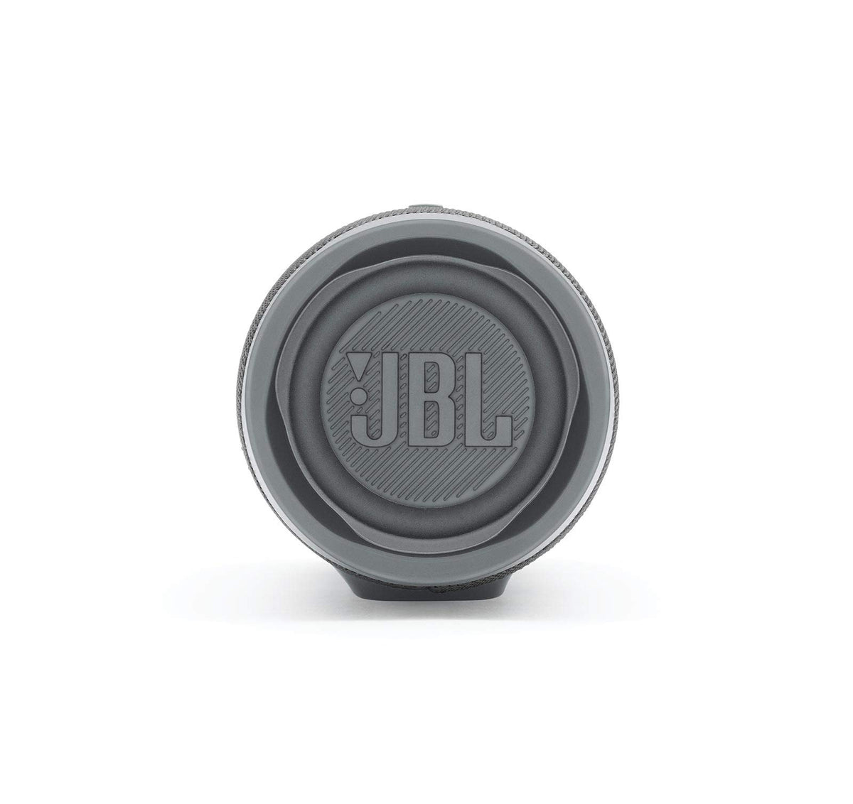 JBL Charge 4 back view with Connect+ symbol for party-wide audio expansion.