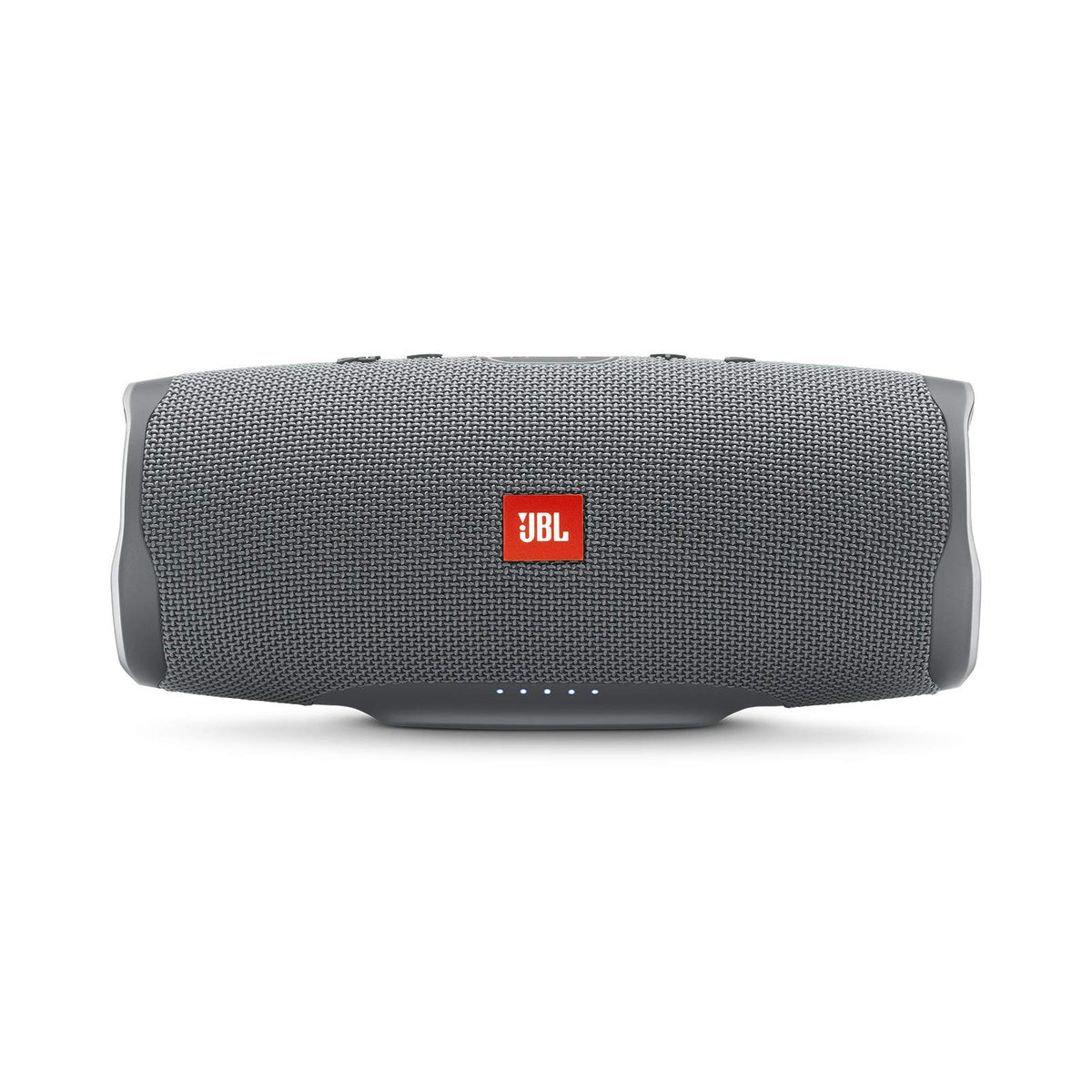 JBL Charge 4 portable gray speaker for on-the-go listening with bold sound.