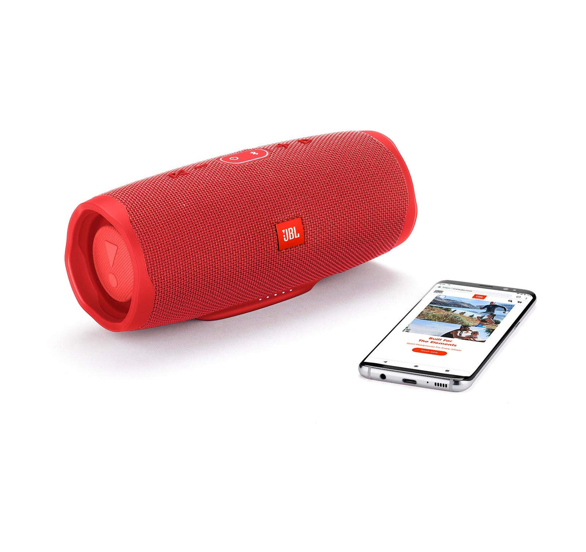 USB-C charging out on the red Charge 4 lets you power devices on the go