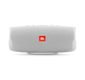 JBL Charge 4 waterproof design with rugged fabric for beach days.