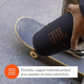 JBL Charge 5 blue Bluetooth pairing and quick setup for instant listening.