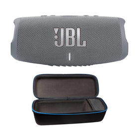 JBL Charge 5 gray front view for bold portable sound