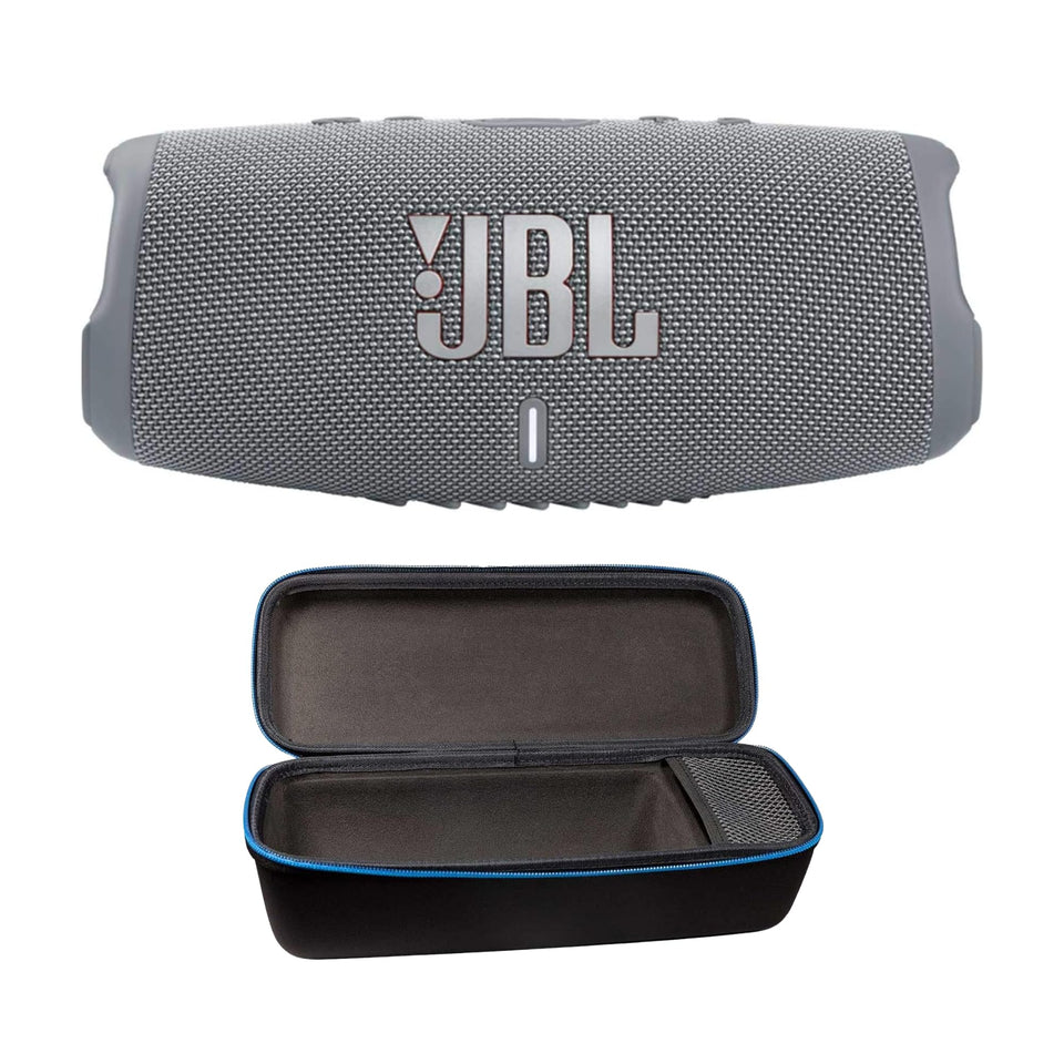 JBL Charge 5 gray front view for bold portable sound