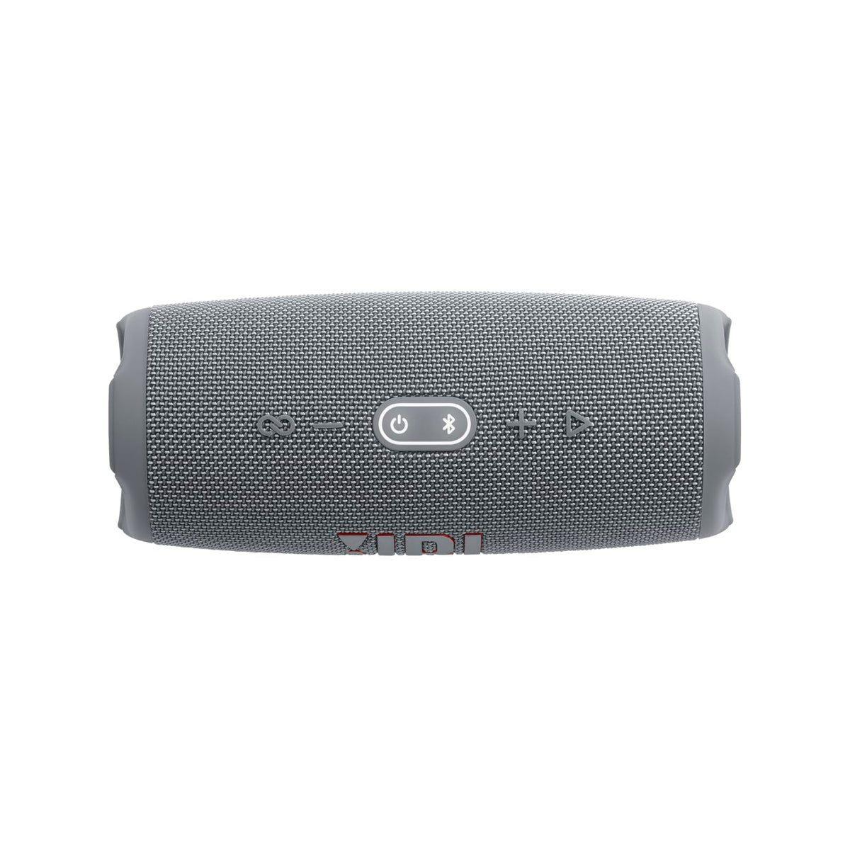 JBL Charge 5 gray multiple-speaker setup with PartyBoost for bigger sound