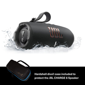 JBL Charge 6 top controls enable quick access to volume and playback.