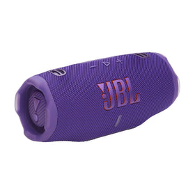 JBL Charge 6 purple front view with bold grille and immersive sound capability