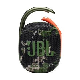 JBL Clip 4 compact design with carabiner, ideal for travel and outdoor listening.