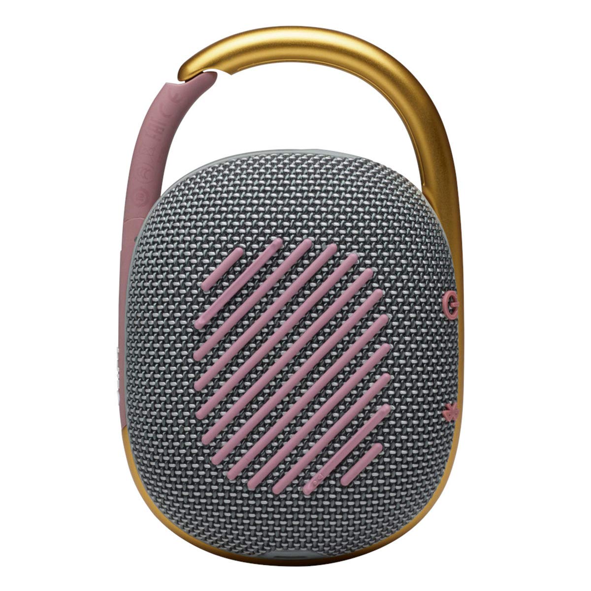 JBL Clip 4 fabric-wrapped shell with a stylish grip