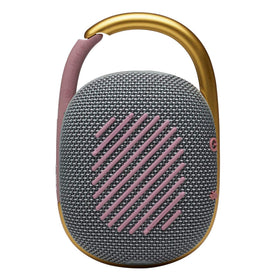 JBL Clip 4 fabric-wrapped shell with a stylish grip