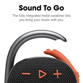 JBL Clip 4 with noise-canceling speakerphone for clear hands-free calls
